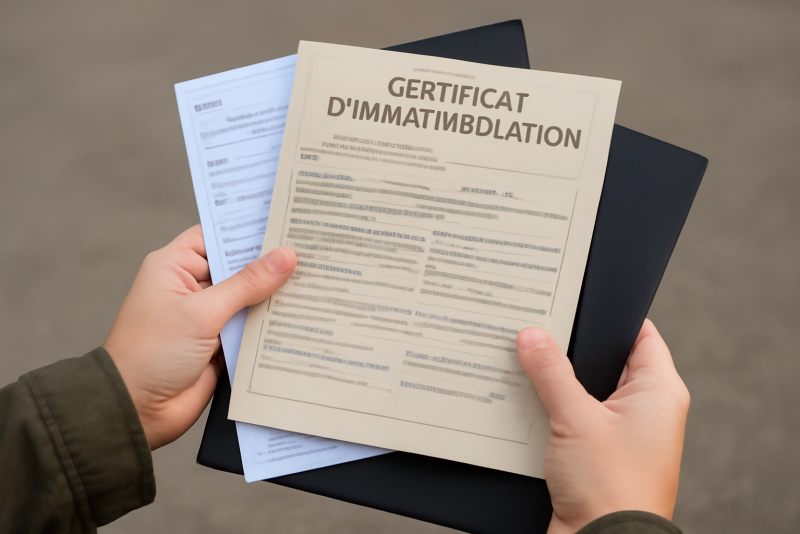 mains tenant certificats et dossier administratif voiture