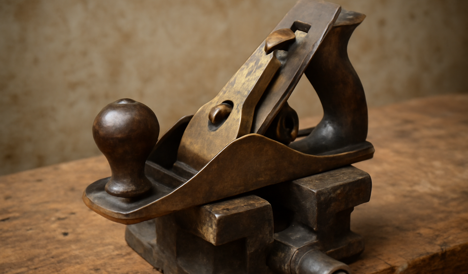 piece ancienne posee sur un etau