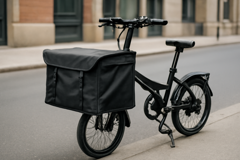velo pliant charge pour livraison urbaine