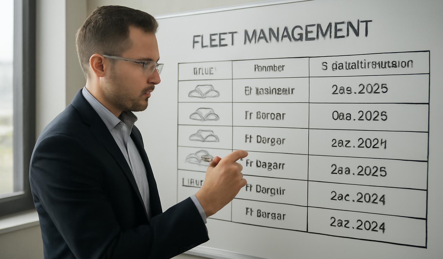 gestionnaire consultant tableau de flotte vehicules