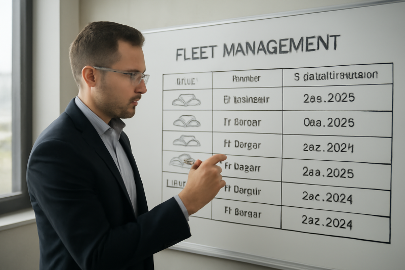 gestionnaire consultant tableau de flotte vehicules