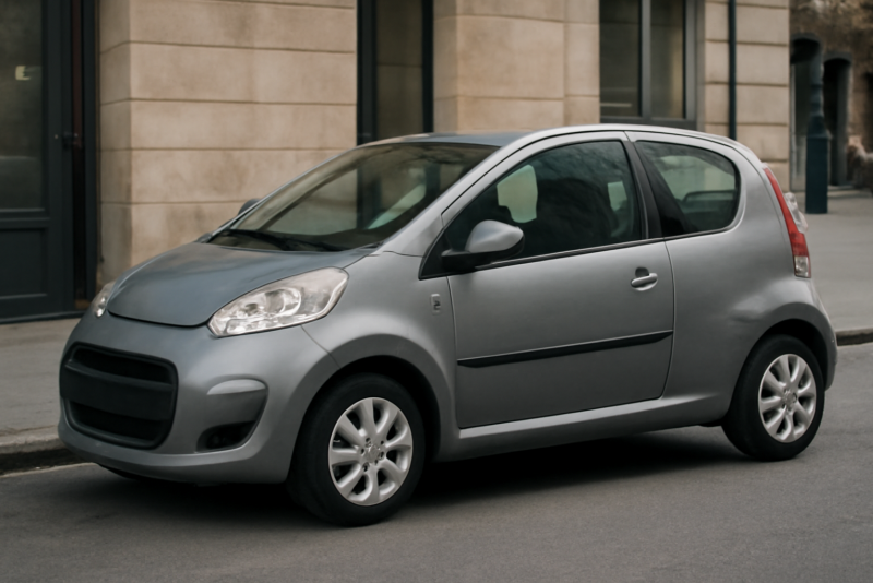 petite voiture compacte garée en ville